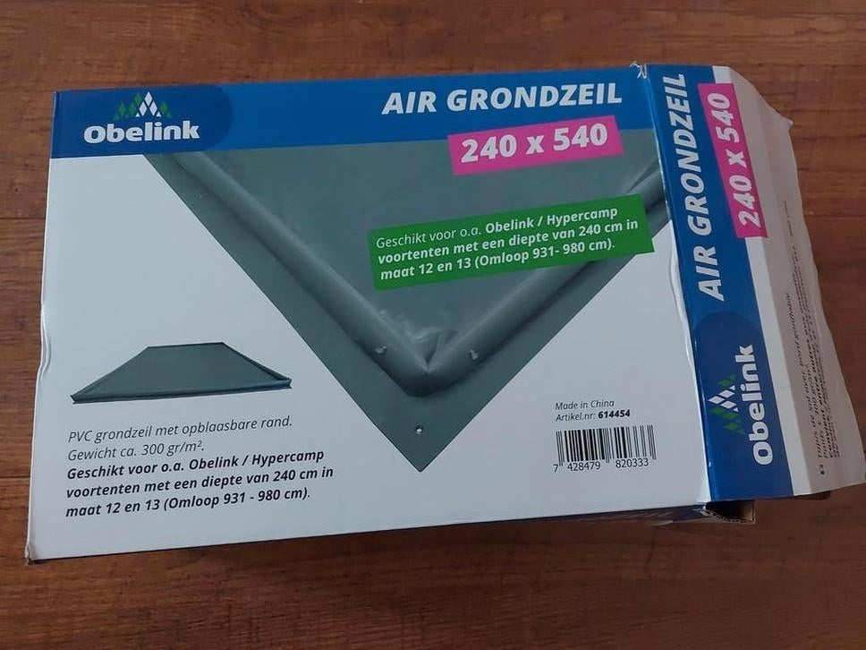 Obelink Air grondzeil 240x540, Caravans en Kamperen, Caravan accessoires, Ophalen of Verzenden, Zo goed als nieuw