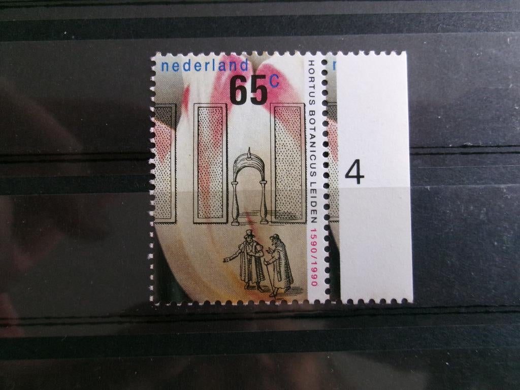 1990 - tulp wapen van leyden met nummer (672h), Postzegels en Munten, Postzegels | Nederland, Verzenden, Postfris