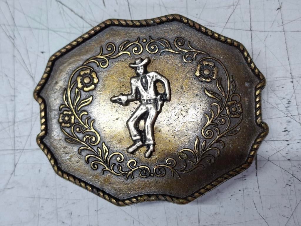 Vintage western cowboy buckle gesp., Ophalen of Verzenden, Nieuw, Losse buckle of gesp