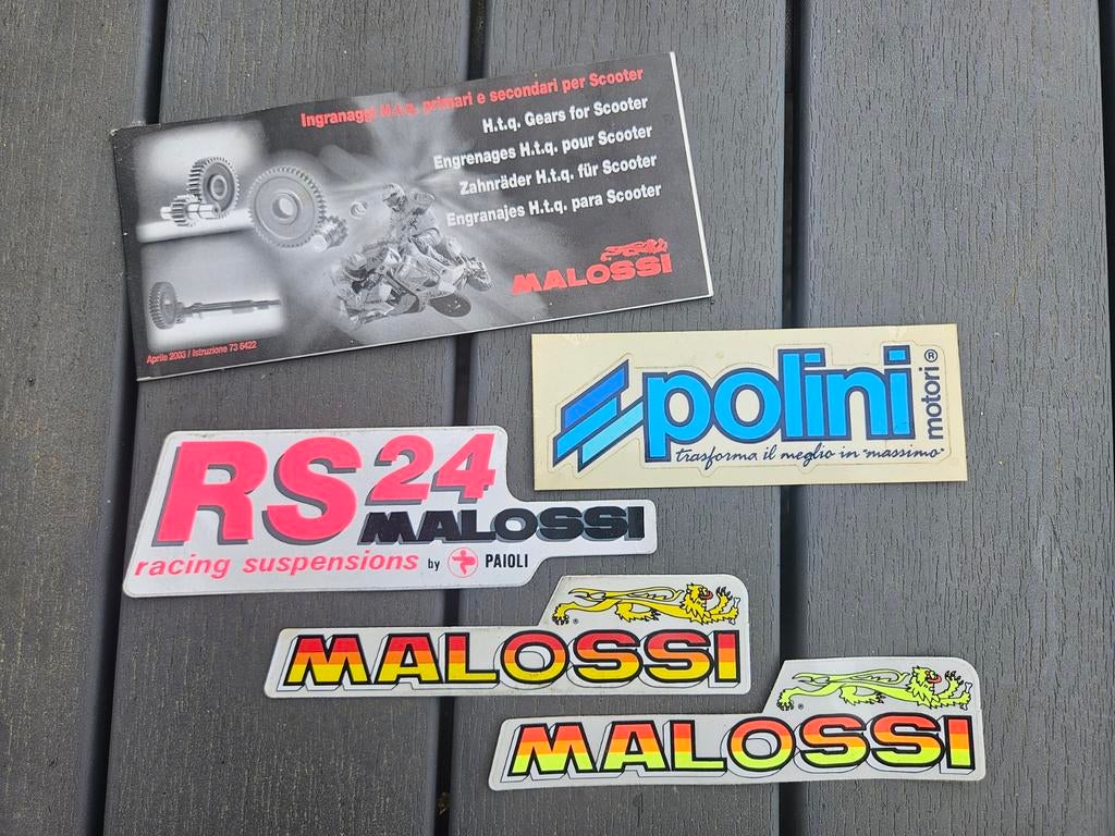 Malossi / Polini Scooter Stickers - Vintage Set, Ophalen of Verzenden