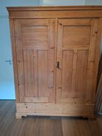 Massief grenen kledingkast/opbergkast, Ophalen, 100 tot 150 cm, Landelijk, 50 tot 75 cm