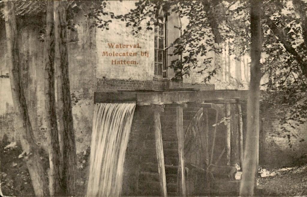 Hattem - Waterval - Molecaten, Ophalen of Verzenden, Voor 1920, Gelopen, Gelderland