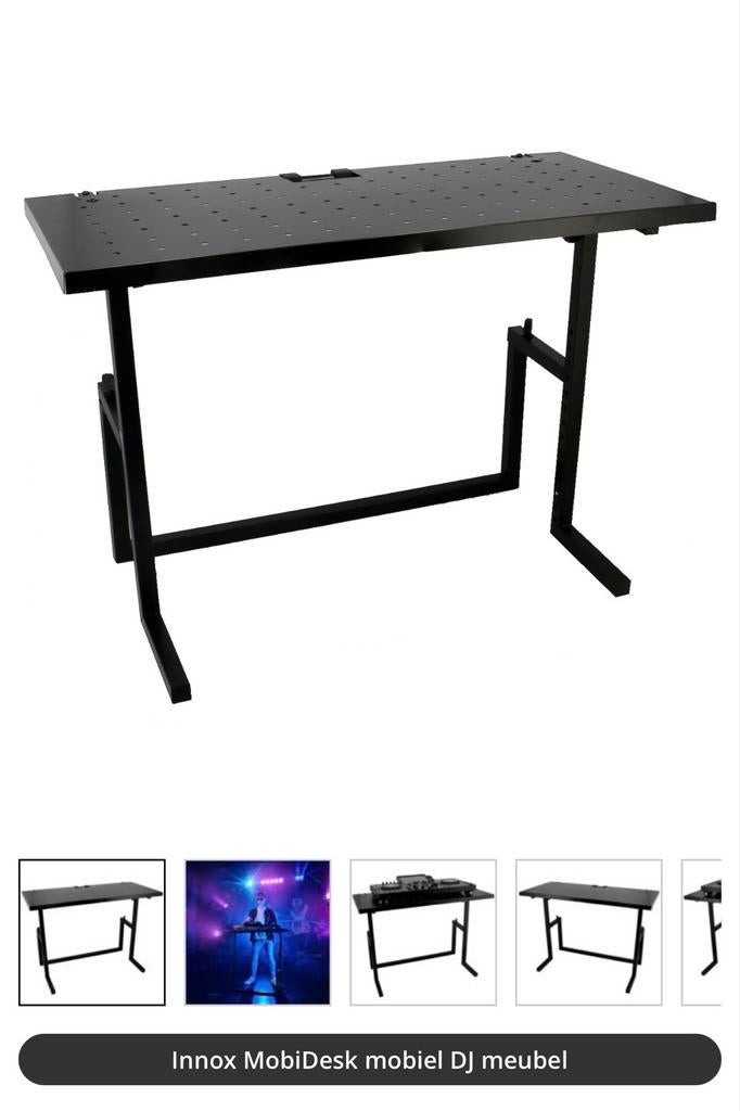 Innox MobiDesk Mobiel DJ Meubel | uitklapbare tafel, Ophalen, Nieuw, Overige merken