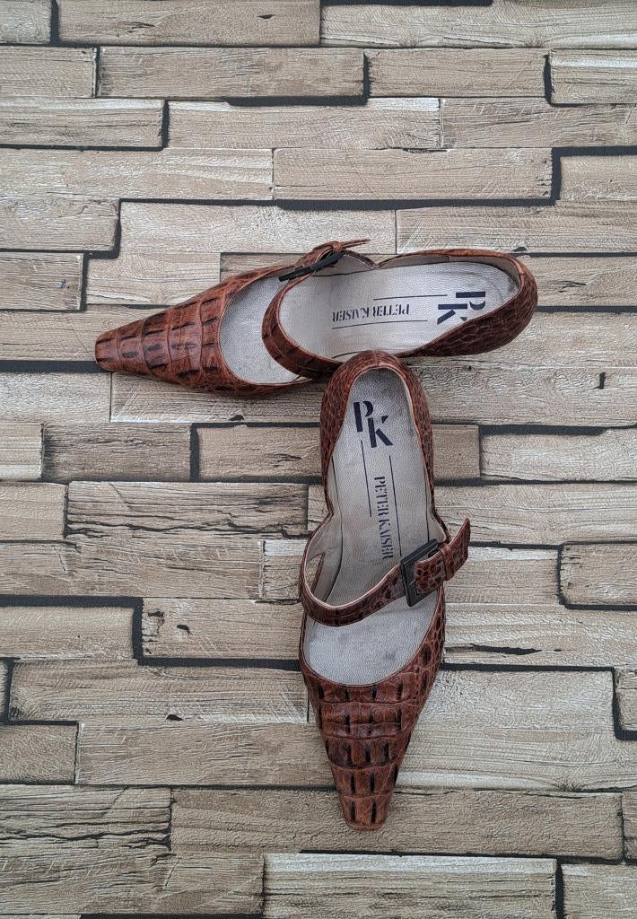 PETER KAISER - prachtige lederen pumps, maat 37, Peter Kaiser, Pumps, Bruin, Verzenden