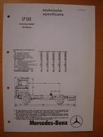 Mercedes 1313 LP 1976 Specificatie Brochure LP1313, Zo goed als nieuw, Mercedes-Benz, Mercedes, Ophalen of Verzenden
