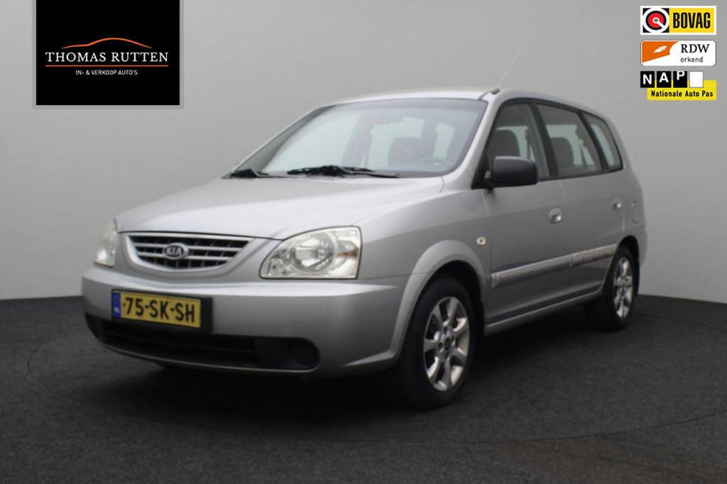 Kia Carens 1.6-16V LX 2006 | Airco | Elektrische Ramen | 2 S, Auto's, Kia, Stof, 4 cilinders, Elektrische ramen, Origineel Nederlands