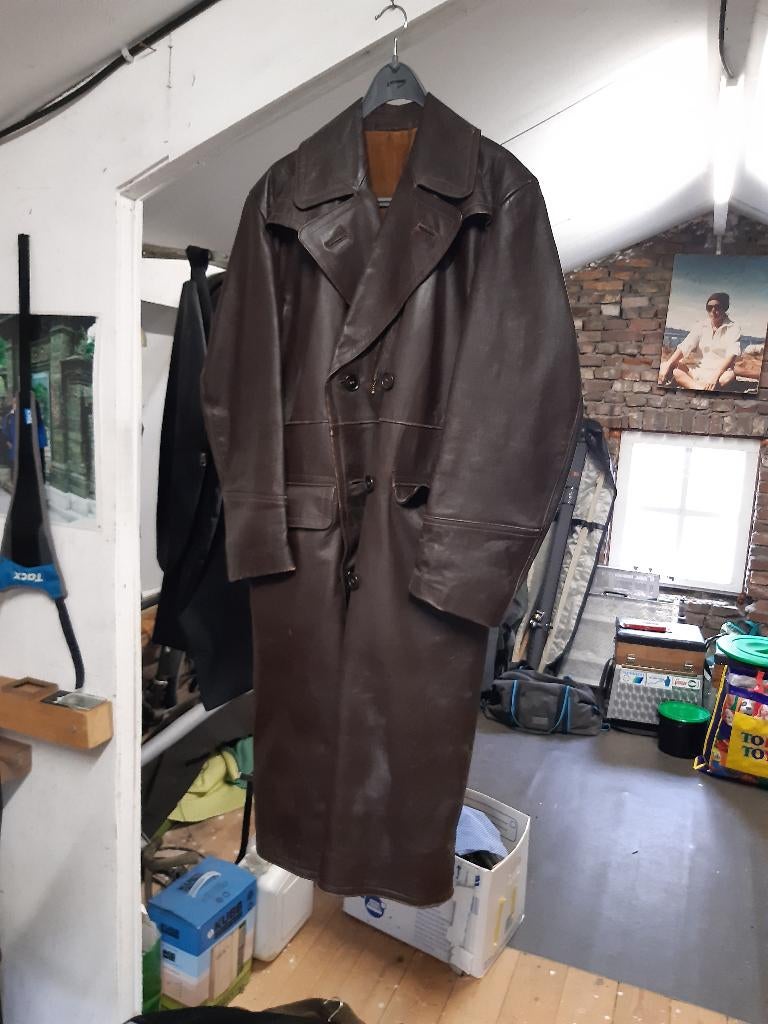 vintage motorjas, Dames, Jas | leer, Tweedehands, Ophalen