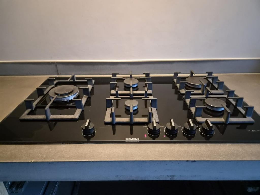 5 pits gasstel, Ophalen, Gebruikt, Inbouw, Gas