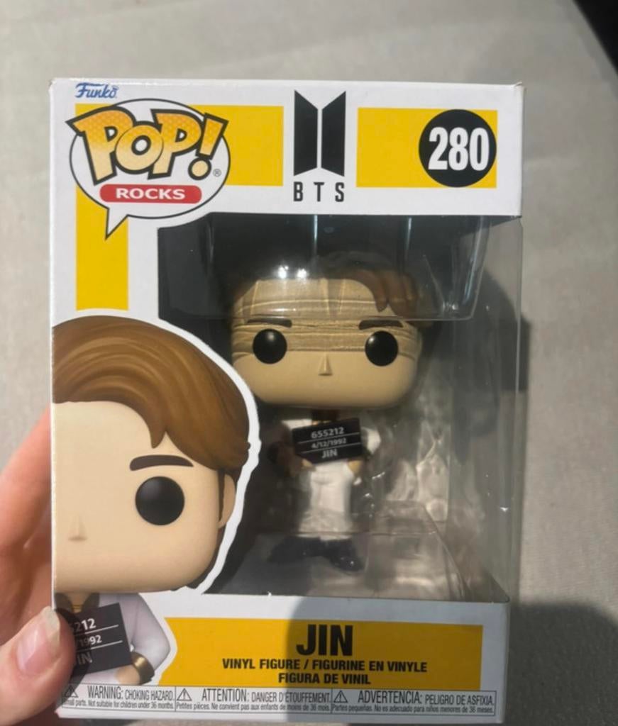 Jin bts funko pop, Verzenden, Zo goed als nieuw