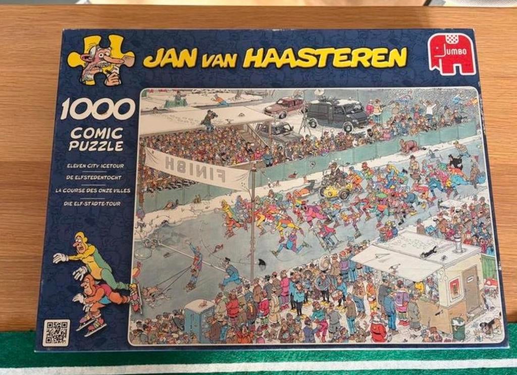 Jan van Haasteren 1000 stukjes - Elfstedentocht, Ophalen of Verzenden, 500 t/m 1500 stukjes, Zo goed als nieuw, Legpuzzel