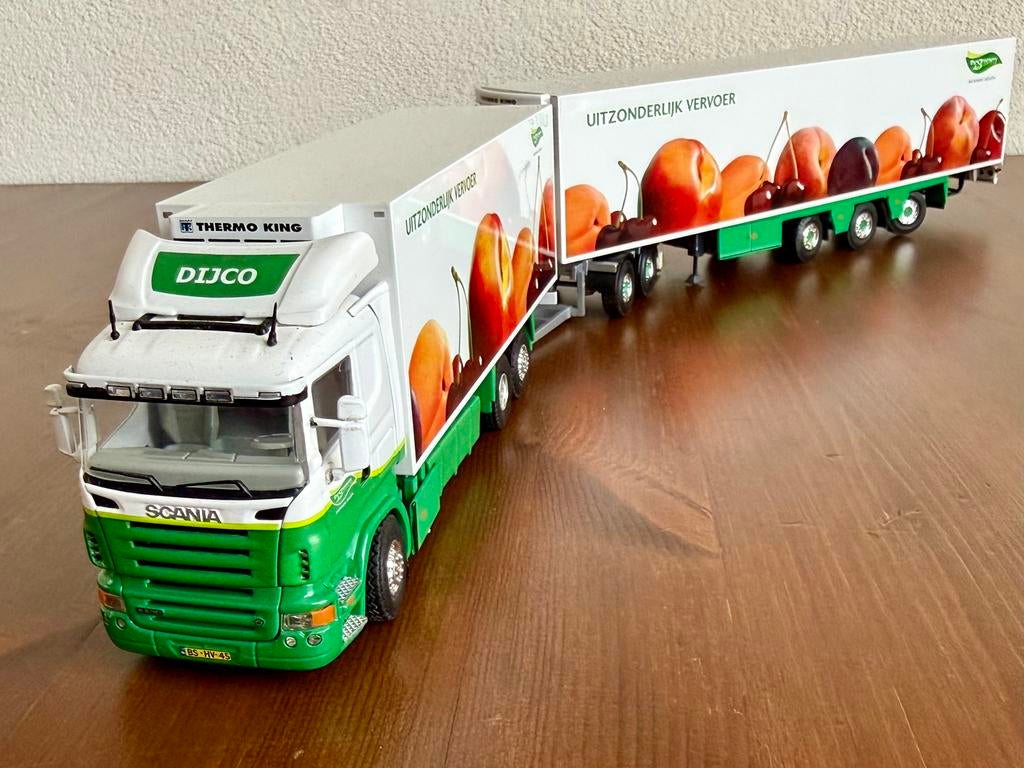 Tekno: The Greenery LZV Scania R500, V8 in originele dozen, Ophalen of Verzenden, Zo goed als nieuw, Bus of Vrachtwagen, Tekno
