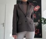Prachtige geruite blazer maat S Zara licht zand, Maat 38/40 (M), Beige, Nieuw, Ophalen of Verzenden