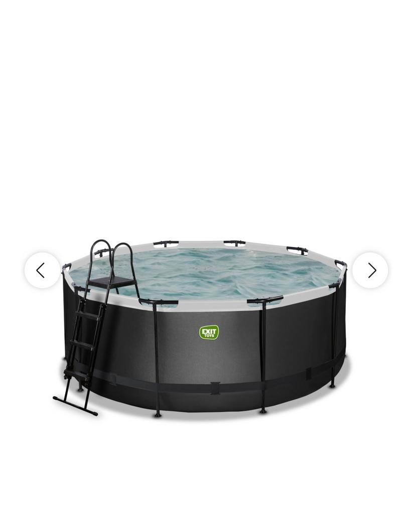 Zwembad met filterpomp, trap, afdekzeil e.a., Tuin en Terras, Zwembaden, 120 cm of meer, Gebruikt, 200 tot 300 cm, Rond