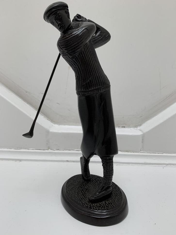 Bijzondere golfer!, Antiek en Kunst, Kunst | Beelden en Houtsnijwerken, Ophalen of Verzenden