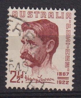 Australie 1949 Herdenking Henry Lawson schrijver, Verzenden, Gestempeld, Overige thema's