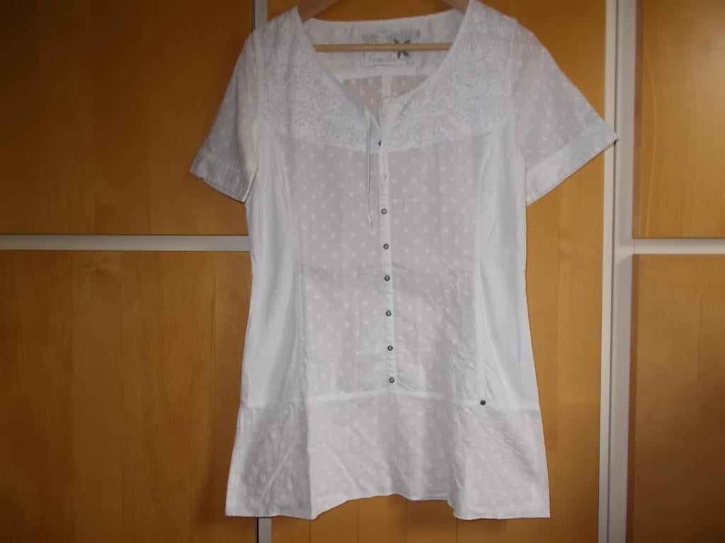 Mooie blouse van Simclan, maat 38, Maat 38/40 (M), Simclan, Wit, Ophalen of Verzenden