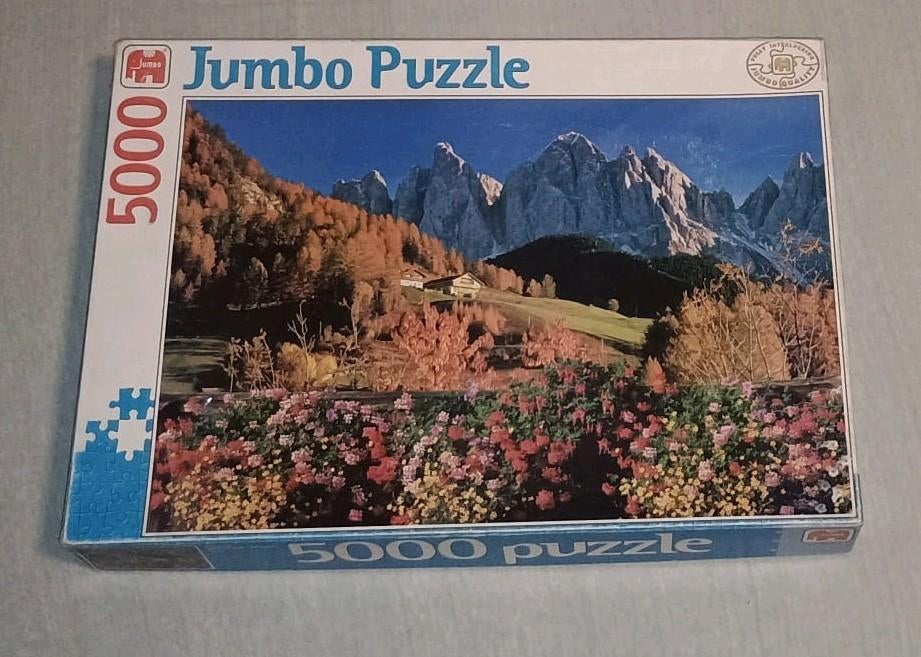Jumbo puzzel 5000 stukjes nieuw, Hobby en Vrije tijd, Denksport en Puzzels, Ophalen, Meer dan 1500 stukjes, Nieuw, Legpuzzel