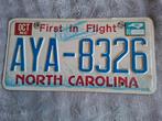 North Carolina nummerbord, Ophalen of Verzenden, Gebruikt, Auto's