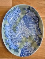 Antieke Imari Meiji Sometsuke - Seiji celadon schaal., Ophalen of Verzenden