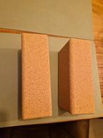 Twee kurken yoga blokken - eco- zo goed als nieuw, Ophalen of Verzenden, Zo goed als nieuw, Yoga-accessoire