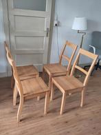 Ikea houten stoelen (4 stuks), Ophalen, Bruin, Hout, Vier
