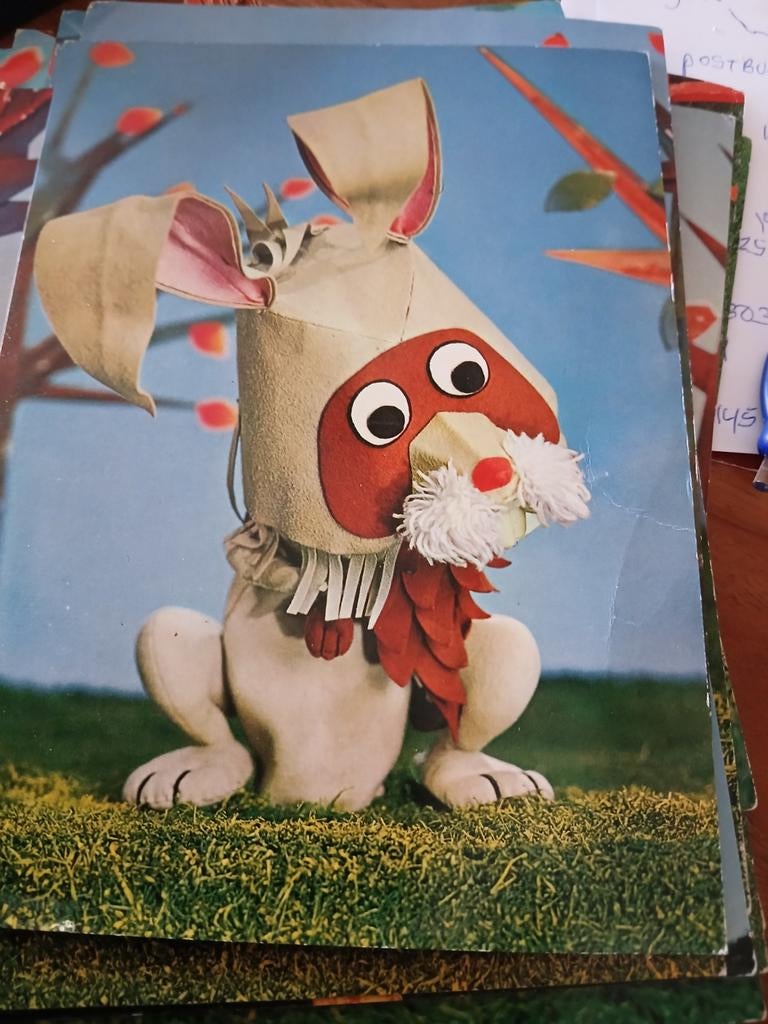 17 Grote Ansichtkaarten Fabeltjeskrant 1969 - Ongelopen, Ophalen of Verzenden, 1960 tot 1980, Ongelopen