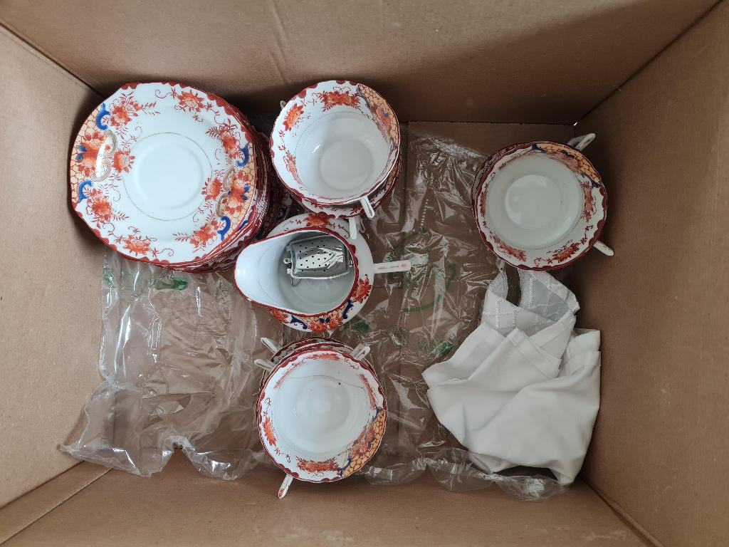 vintage servies, Ophalen