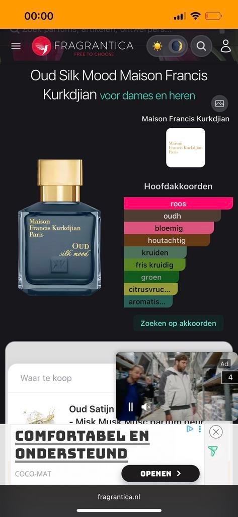 Mfk silk mood 70ml, Ophalen of Verzenden
