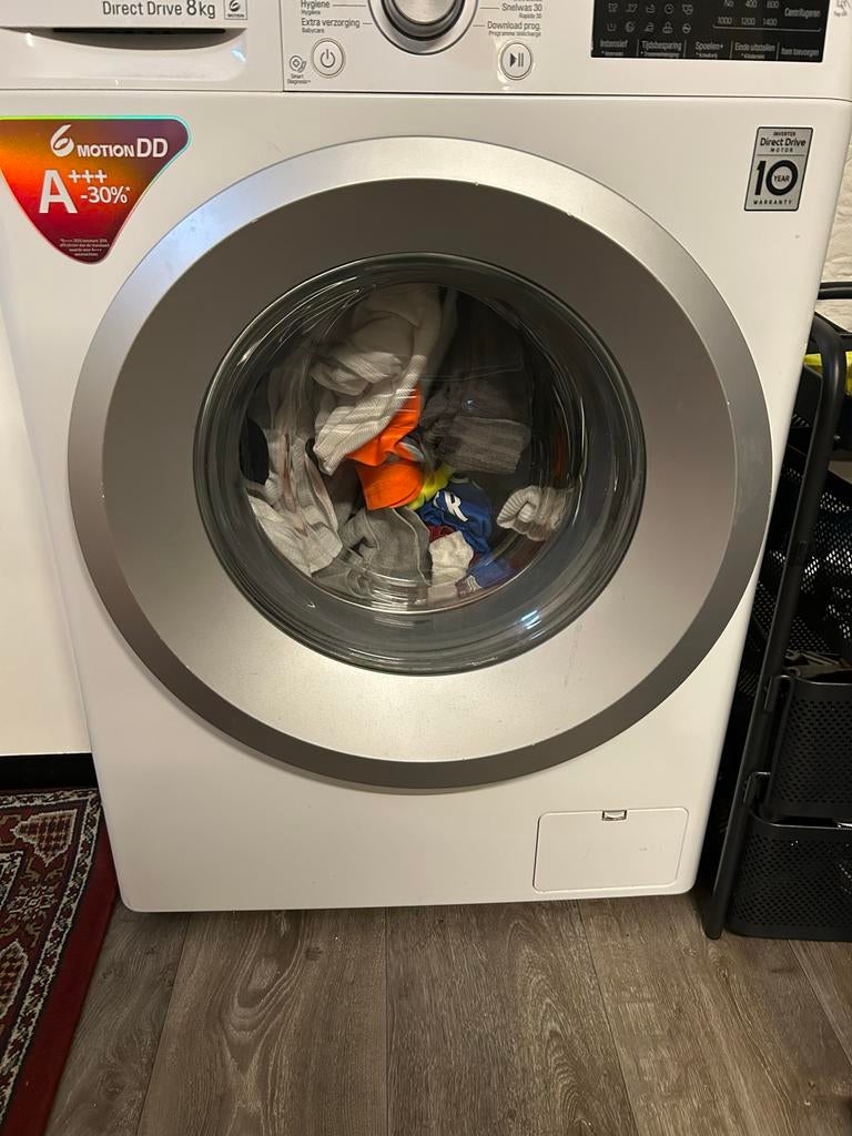 LG Direct Drive 8kg wasmachine, 1200 tot 1600 toeren, Gebruikt, 8 tot 10 kg, Ophalen of Verzenden