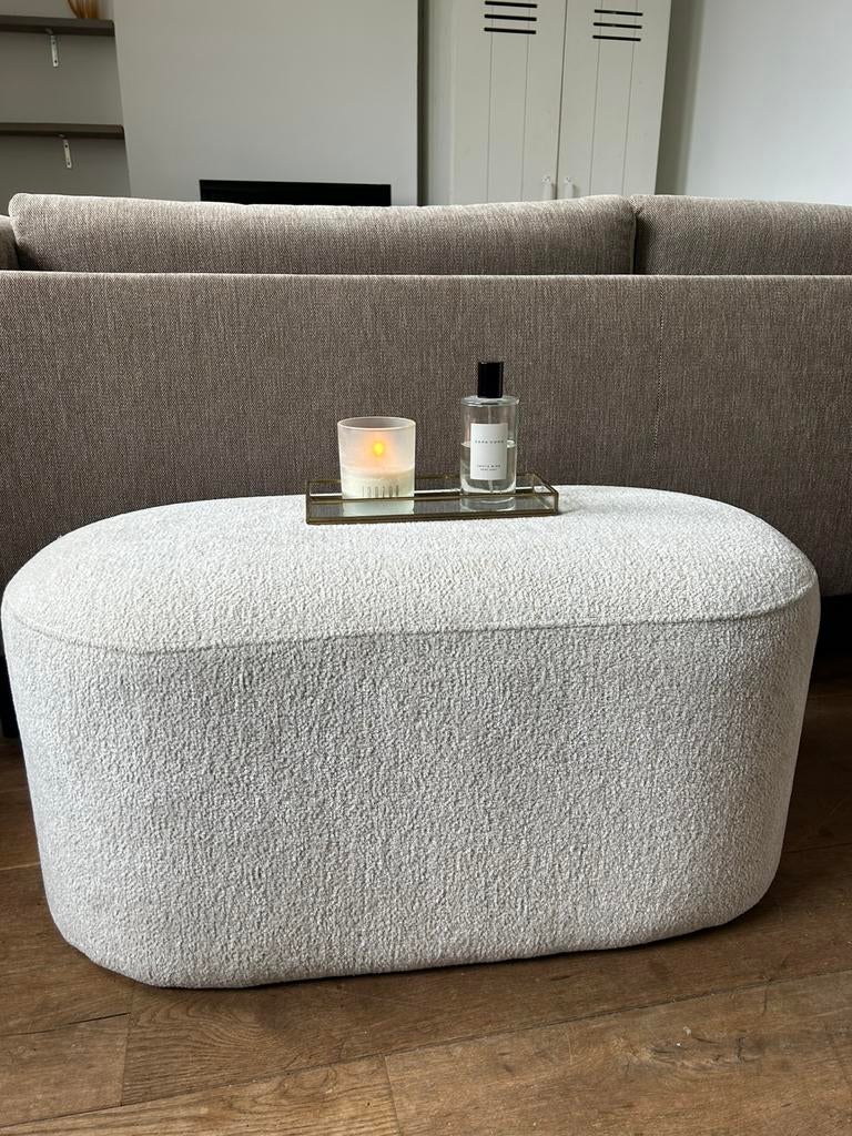 Teddy poef JYSK, Ophalen, Japandi, Minder dan 50 cm, Zo goed als nieuw