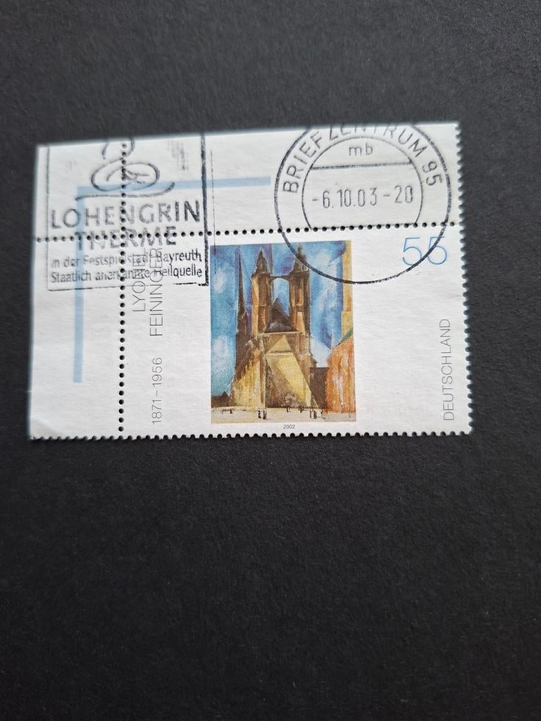 Duitsland.  2002. Hoekstuk.  Stempel Lohengrin Therme., Ophalen of Verzenden, 1990 tot heden