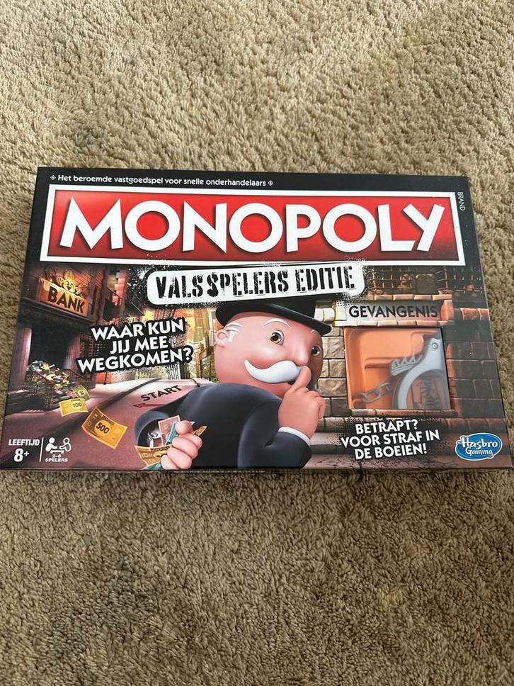 Monopoly Valsspelers Editie - Durf jij vals te spelen?, Hobby en Vrije tijd, Gezelschapsspellen | Bordspellen, Zo goed als nieuw