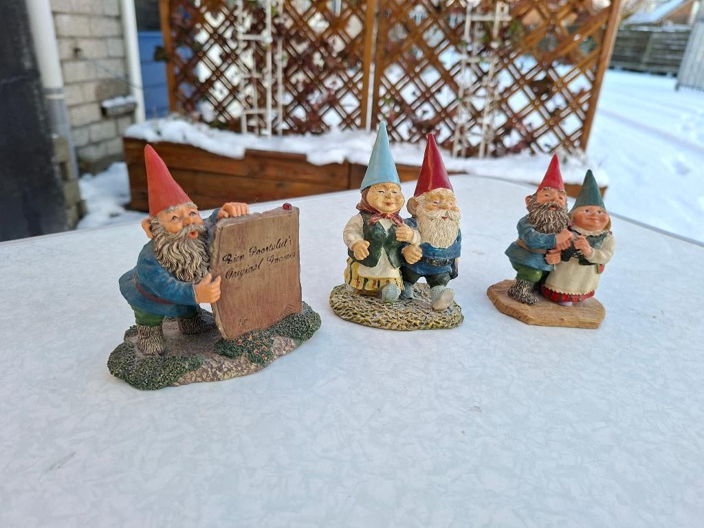 3 stuks kabouter beelden van rien poortvliet, Ophalen