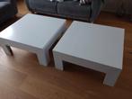Twee houten salontafels -gratis, Huis en Inrichting, Tafels | Salontafels, Ophalen, Gebruikt, 50 tot 100 cm, Vierkant