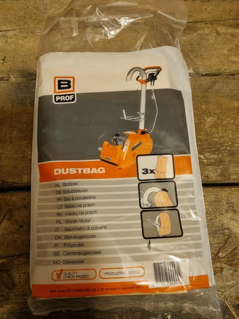 Stofzak voor vloerschuurmachine 1st, Doe-het-zelf en Verbouw, Ophalen, Nieuw, Overige materialen, Plinten