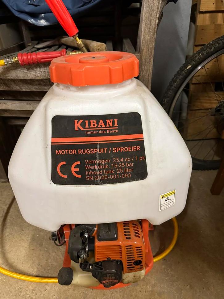 Onkruidspuit met motor, Tuin en Terras, Bestrijdingsmiddelen, Zo goed als nieuw, Ophalen