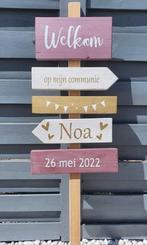 Hand gemaakte Communie borden Wegwijzers pijlen steigerhout, Ophalen of Verzenden