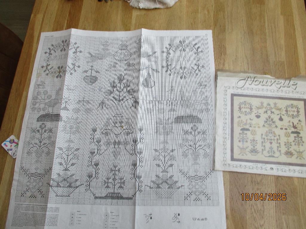 borduurpatroon Nouvelle merklap anno 1788 stedelijk zutphen, Ophalen of Verzenden, Handborduren, Patroon