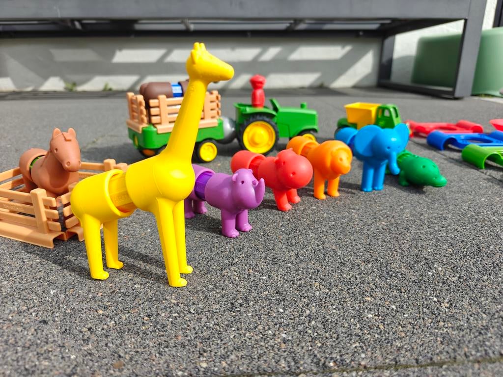 Smartmax magnetisch speelgoed - dieren en voertuigen, Ophalen of Verzenden, Gebruikt, Overige typen, Met wieltjes