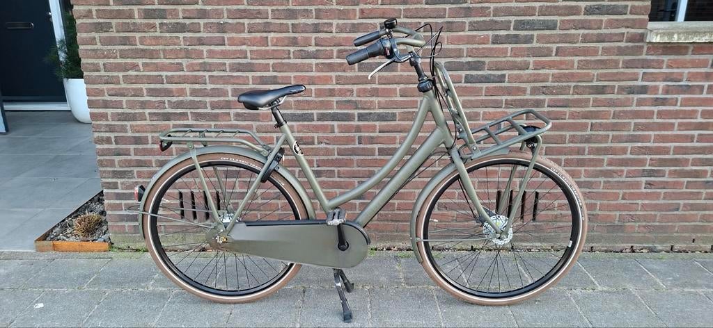 Cortina U4 Damesfiets Legergroen 58 cm, 7 Versnellingen, Overige merken, Gebruikt, Versnellingen, Trommelrem