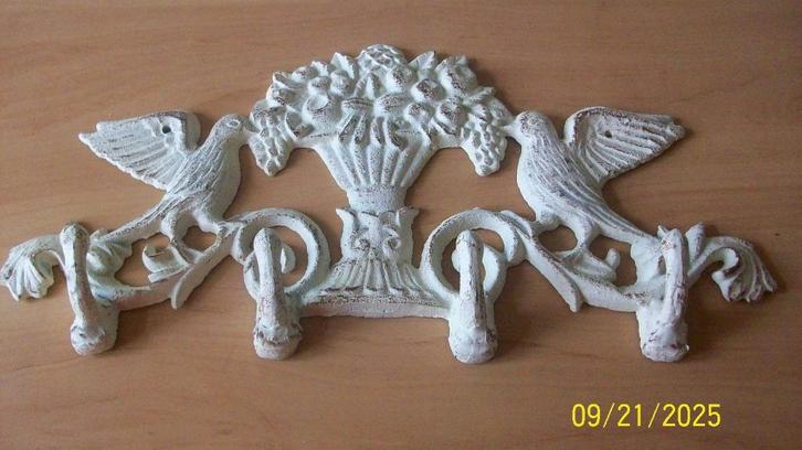 Brocant frans gietijzeren kapstokje / keukenrekje, Antiek en Kunst, Antiek | Woonaccessoires, Ophalen of Verzenden