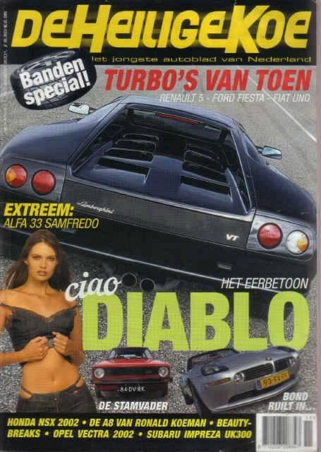 Heilige Koe 11 2001 : Fiat Uno Turbo I.E - VW Golf GTI MK1, Ophalen of Verzenden, Gelezen, Algemeen