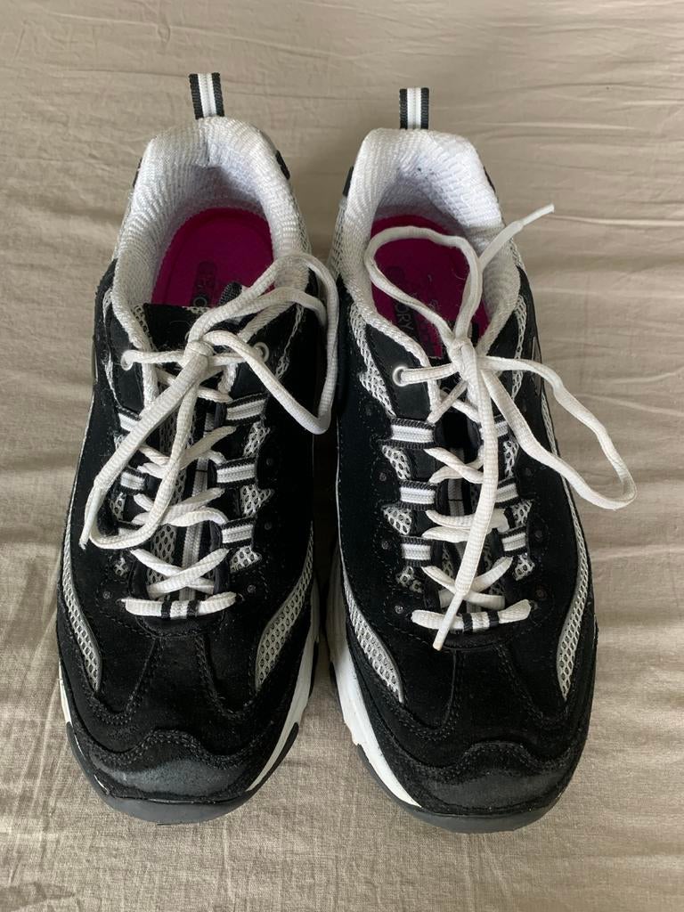 Skechers Dames Sneakers - Zwart/Wit, Maat 39,5, Kleding | Dames, Schoenen, Ophalen of Verzenden, Gedragen, Zwart, Sneakers of Gympen