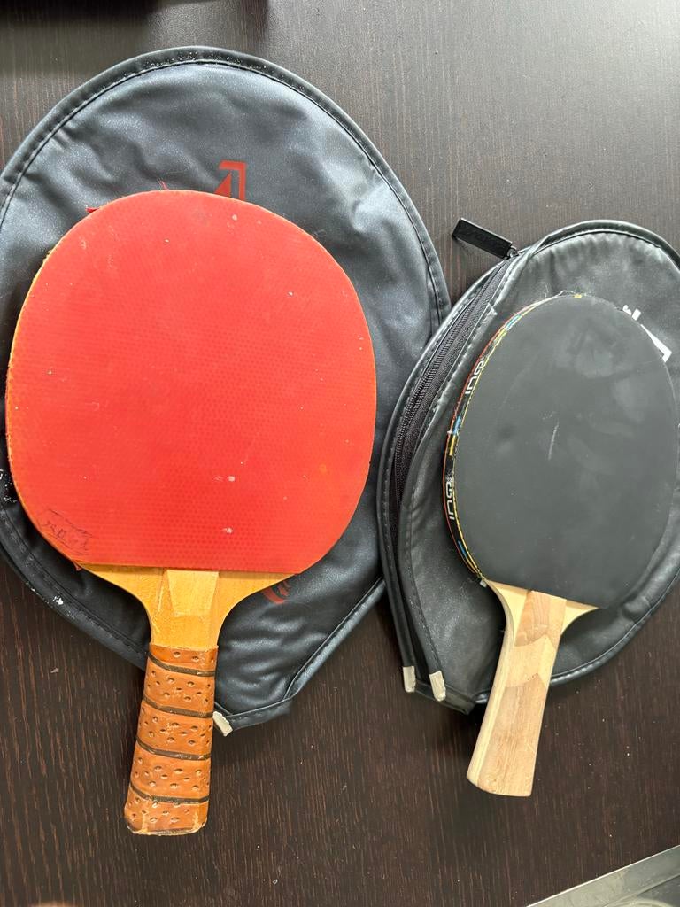 Tafeltennis batjes vintage, Sport en Fitness, Ophalen of Verzenden, Gebruikt, Net, Batje(s) of Balletje(s)