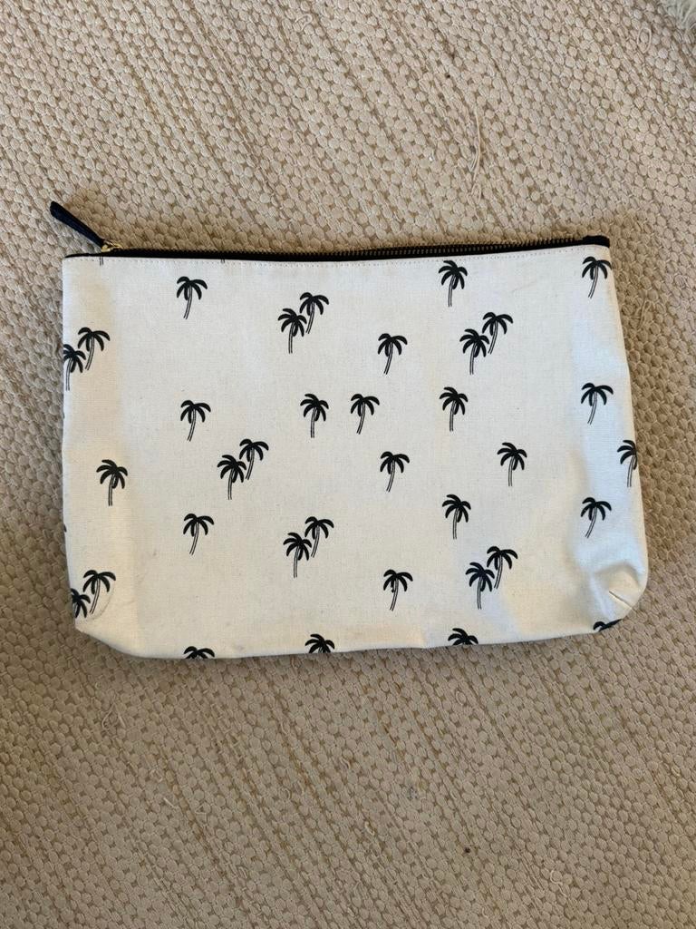 Sissy Boy wit creme zwarte palmbomen toiletmap toilettas map, Ophalen of Verzenden, Zo goed als nieuw, Wit