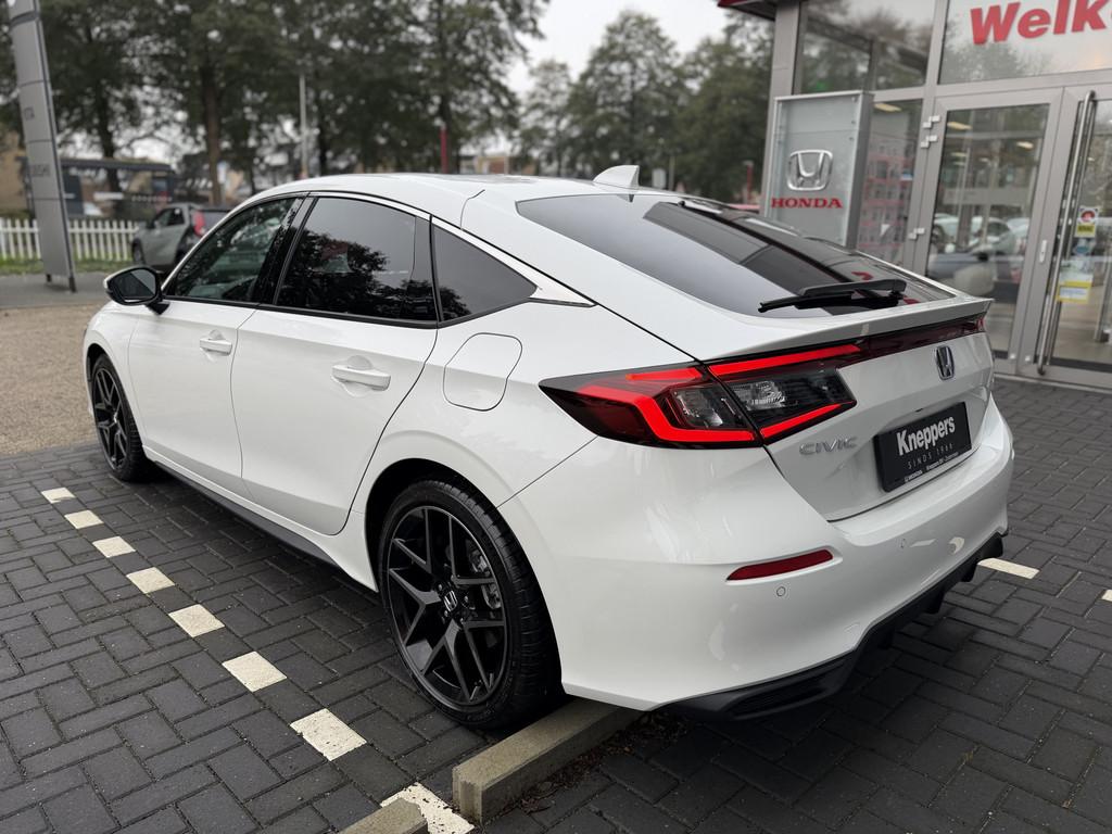 Honda Civic 2.0 e:HEV Advance € 2999,- KORTING Panoramadak, Auto's, 12 maanden, Gebruikt, 4 cilinders, Wit