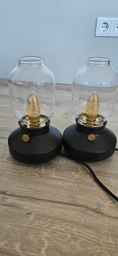 Tafellamp Ikea Tarnaby 2 stuks, Led-lamp, Minder dan 30 watt, Zo goed als nieuw, E27 (groot)