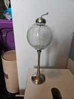 Vintage Olie Lamp - Sfeervolle Verlichting, Gebruikt, Vintage, Ophalen of Verzenden, Glas