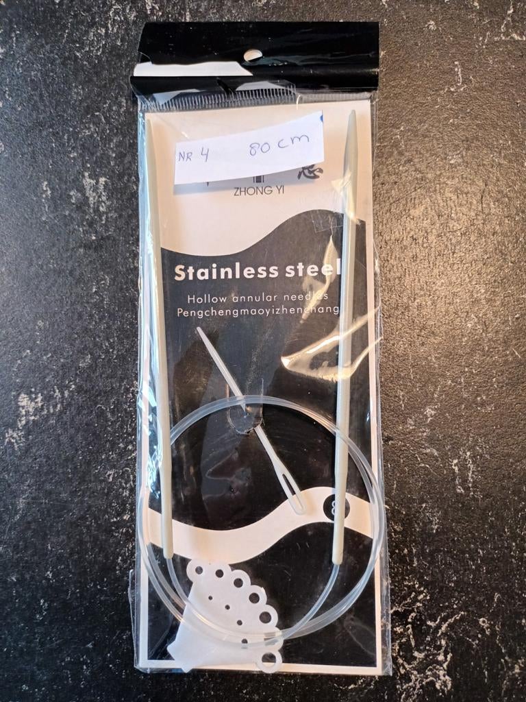 Rondbreinaald nr. 4, 80 cm, Ophalen of Verzenden, Nieuw, Breien, Naald