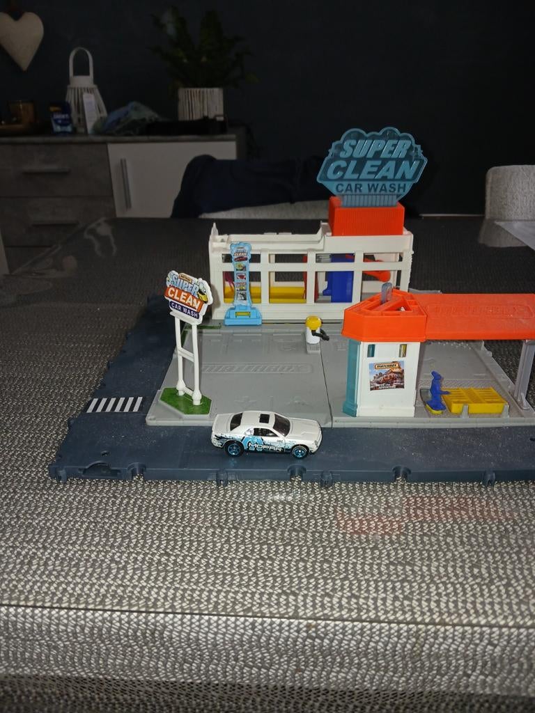 Matchbox Super Clean Car Wash speelset, Kinderen en Baby's, Speelgoed | Overig, Ophalen of Verzenden